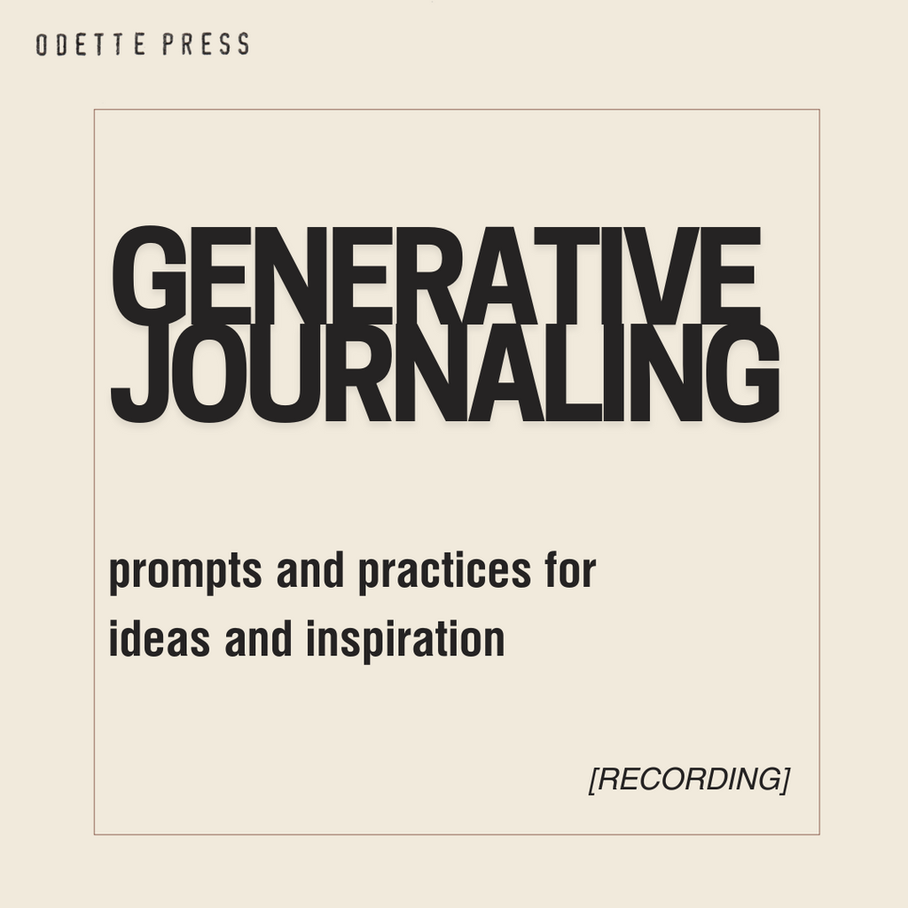 Generative Journaling [recording]